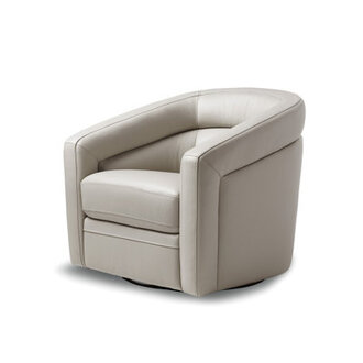 Dowlin Upholstered Swivel Barrel Chair