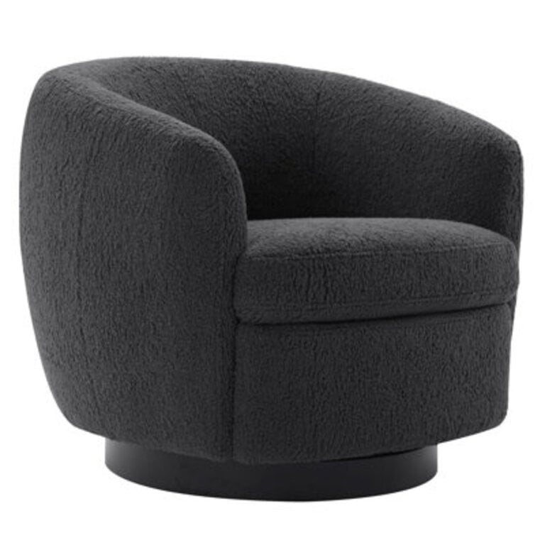Marcy Upholstered Swivel Barrel Chair