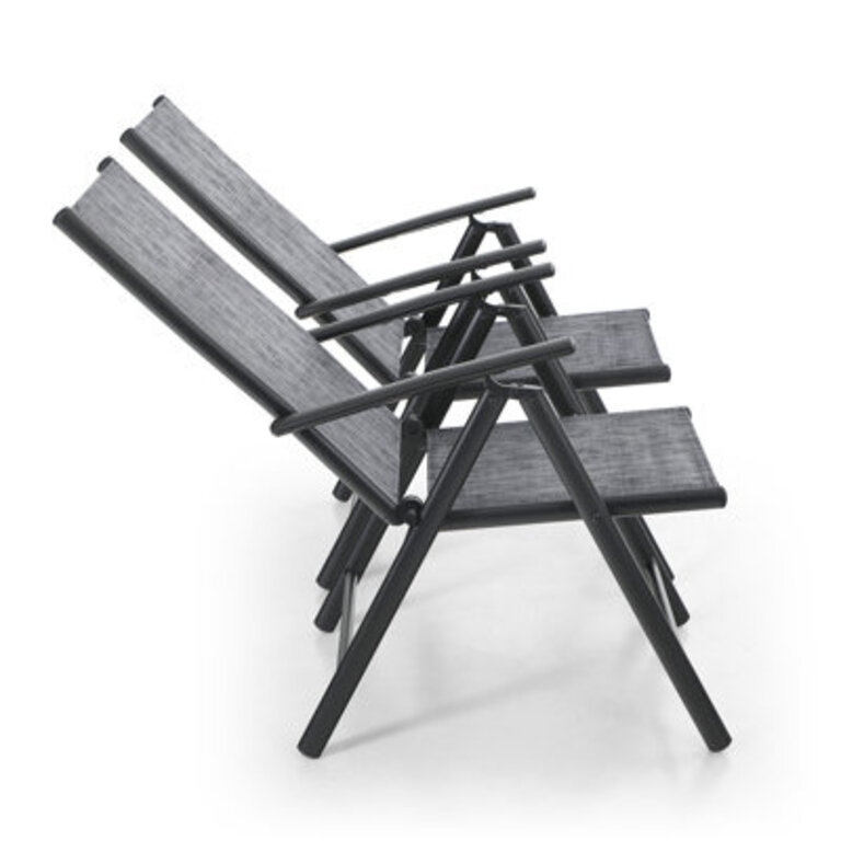 Alyah Metal Outdoor Dining Reclining Armchair