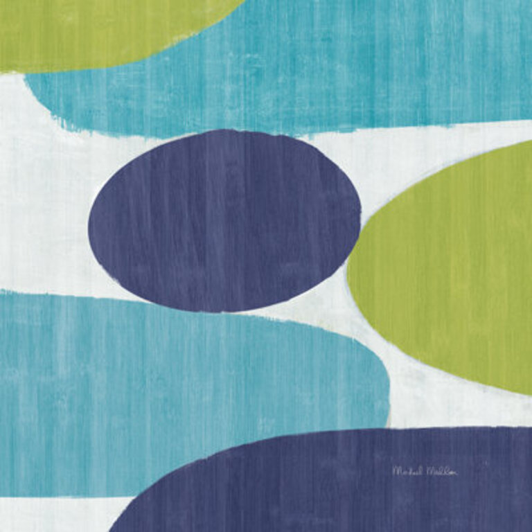 Costa Del Sol II Blue Green  by Michael Mullan Painting Print