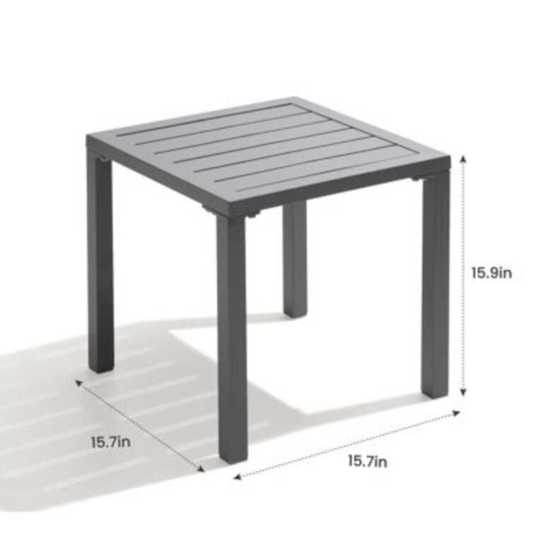 Azhaan Aluminum Side Table