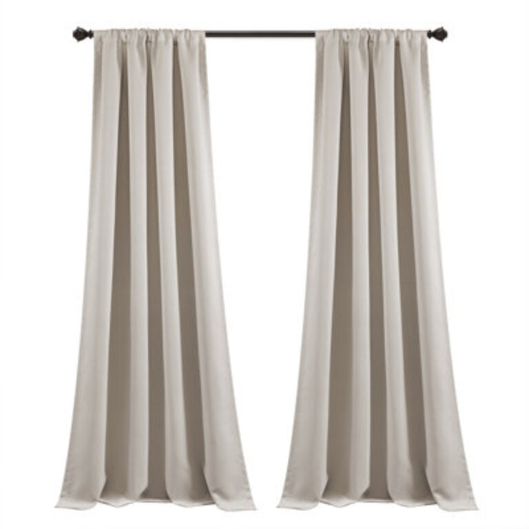 Polyester Blackout Curtain Pair
