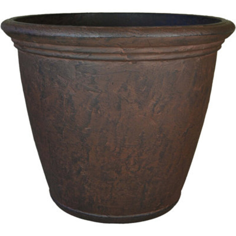 Blough 24 x 24 x 20 Round Polyresin Outdoor Planter Pot