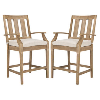 Samya 468 H x 254 W Patio Bar Stool with Cushion
