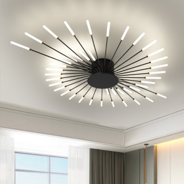 HanranhanModern LED Ceiling Light42-Light Heads Flower Shape Ceiling LightsLiving Room Light Fixtures