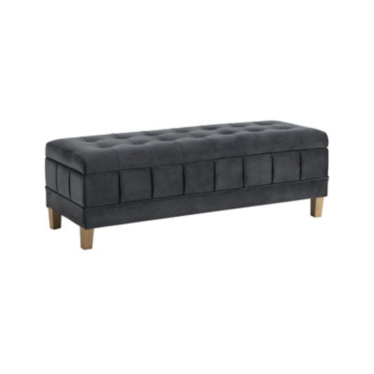 Gloria Velvet Tufted Rectangle Storage Ottoman