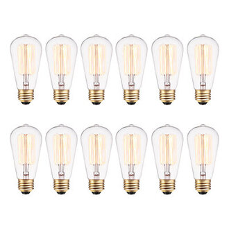 40 Watt A19 Incandescent Dimmable Light Bulb Warm White 2200K E26Medium Standard Base