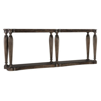 90 Solid Wood Top Console Table