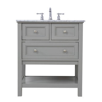 Bonsai 30 Single Bathroom Vanity with Marble Top