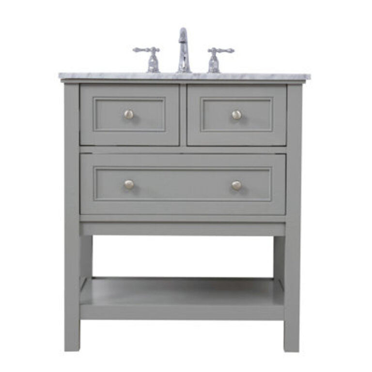 Bonsai 30 Single Bathroom Vanity with Marble Top
