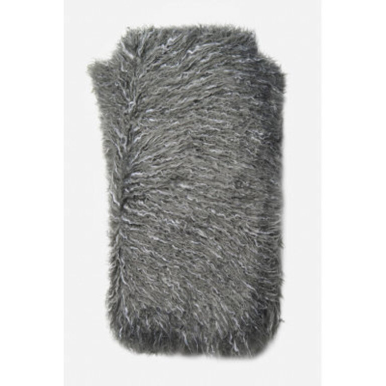 Rooke Faux Fur Woven Throw Blanket