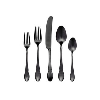 Gold And Black 20 Piece Flatware Set