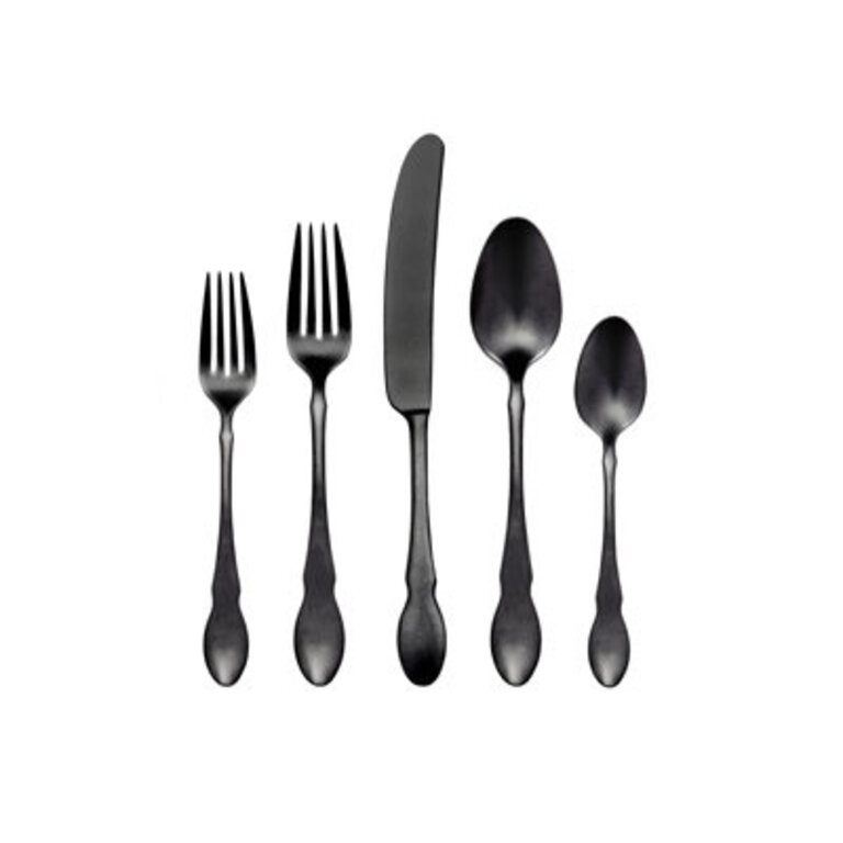 Gold And Black 20 Piece Flatware Set