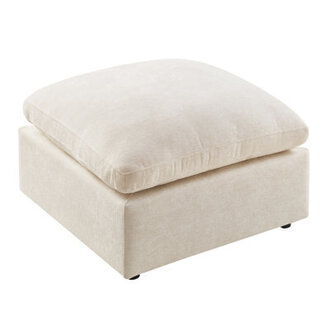 Upholstered Ottoman Module For Modular Sofa