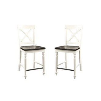 Veazey Solid Wood Counter Stool