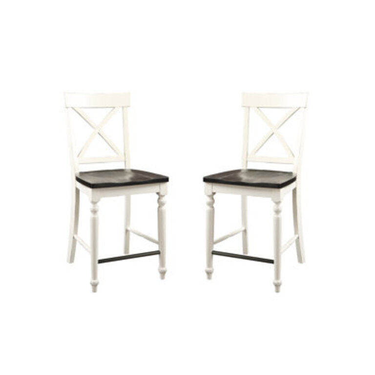 Veazey Solid Wood Counter Stool