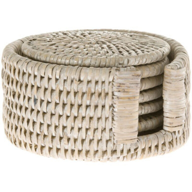 Everard Round 1 Piece Coaster Set With Holder
