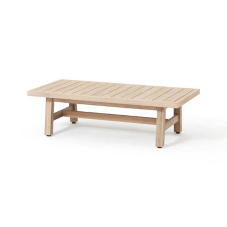 Patio Mediterranean Style Acacia Wood Dining Table