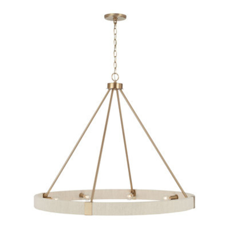 Dorrin Dimmable Wagon Wheel Chandelier