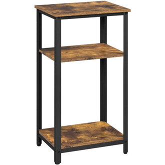 Height Side Table with Shelves