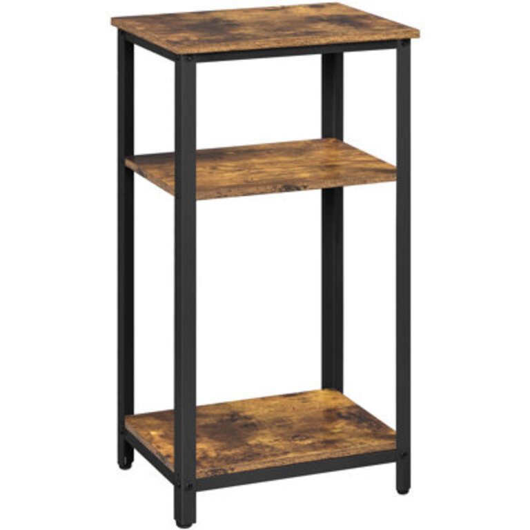 Height Side Table with Shelves