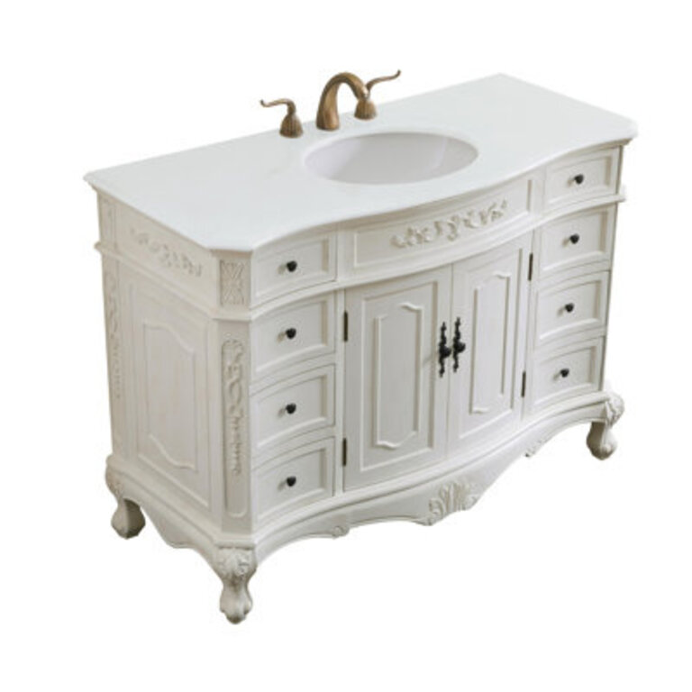 Lunette 48 Single Bathroom Vanity with Top
