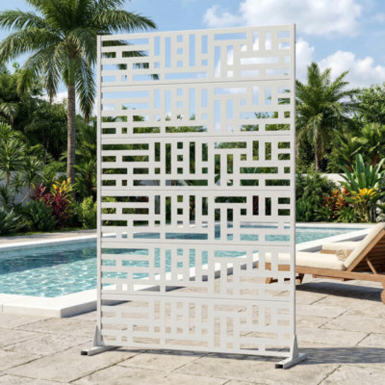 72H47W16D Outdoor Metal Privacy Screen