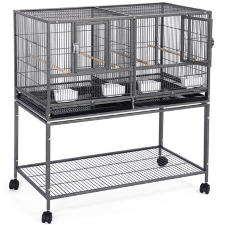 Gabler 415 Iron Flat Top Floor Bird Cage with Wheels
