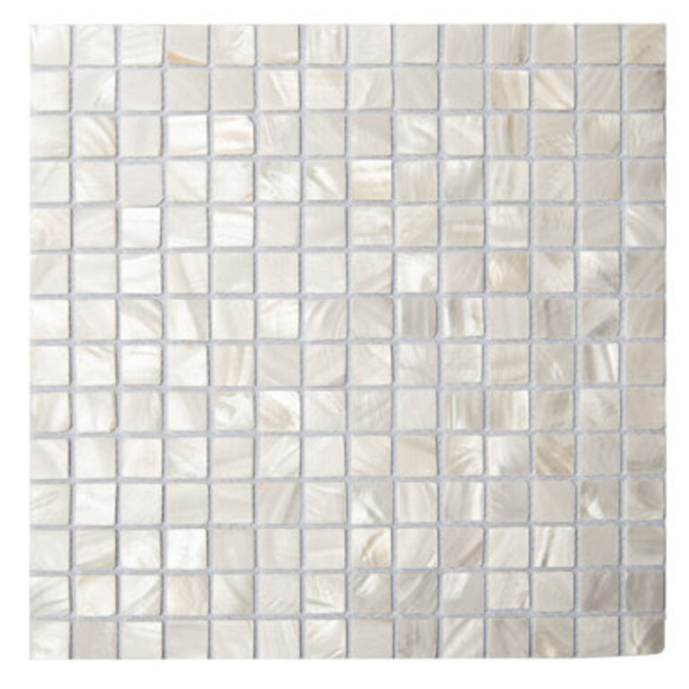 118 x 118 Seashell Mosaic Square TilePack of 10
