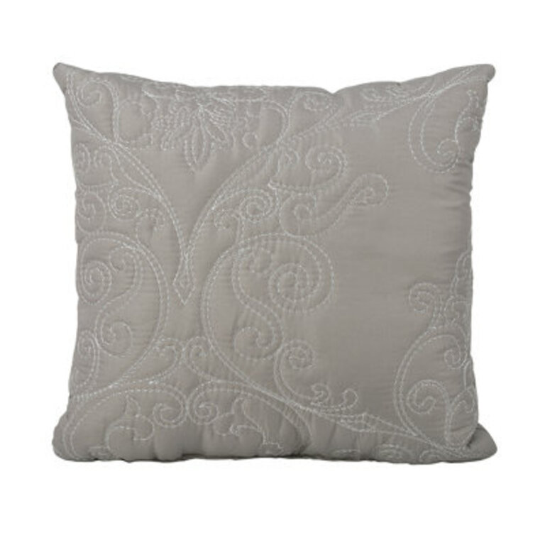 4 Piece Damask Oversized Embroidery Bedspread Set