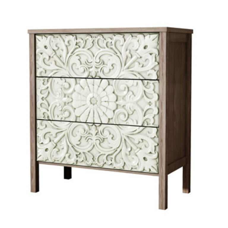 Platt Farmhouse 3-Drawer Dresser