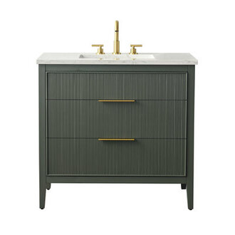 Bilroy 36 Single Bathroom Vanity with Engineered Stone Top