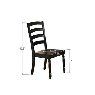 Courtdale Solid Wood Ladder Back Side Chair