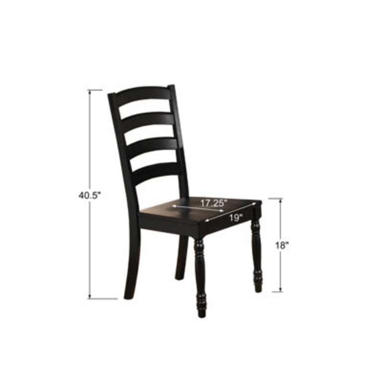 Courtdale Solid Wood Ladder Back Side Chair