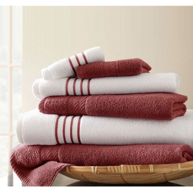 Quick Dry 6 Piece 100 Cotton Towel Set