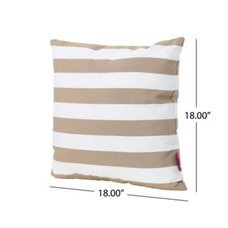 Striped Outdoor Throw Pillow