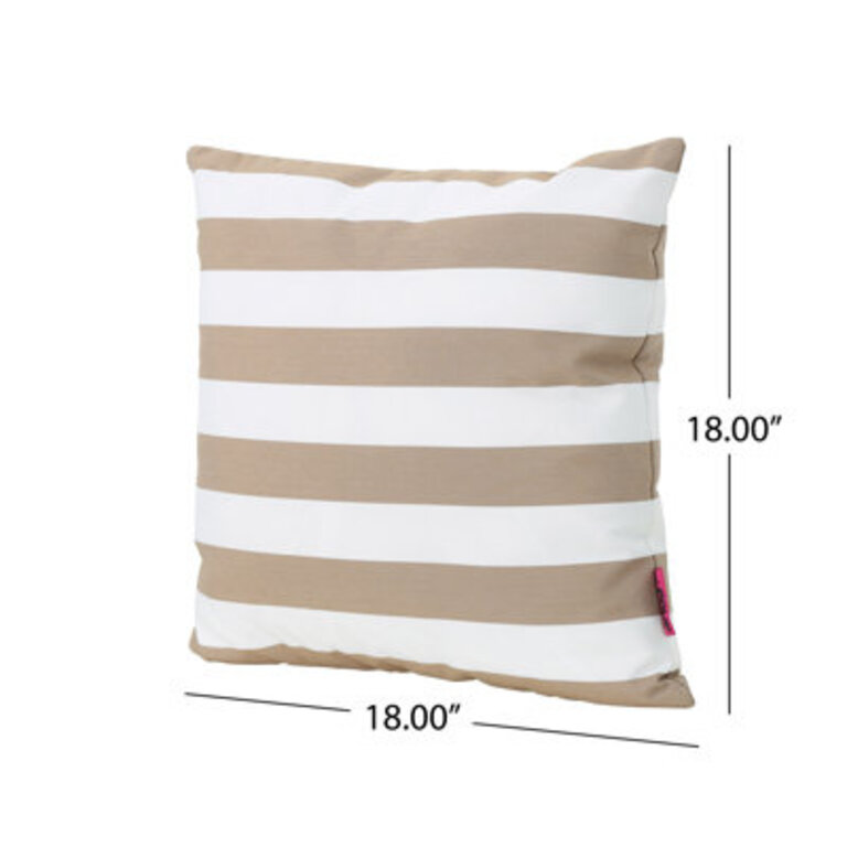 Striped Outdoor Throw Pillow