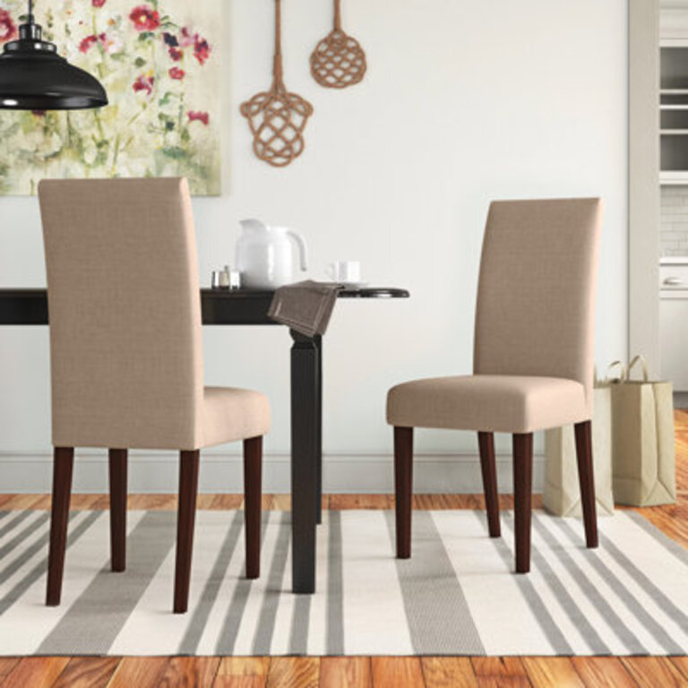 Robinson Upholstered Dining Chair In Beige Sand