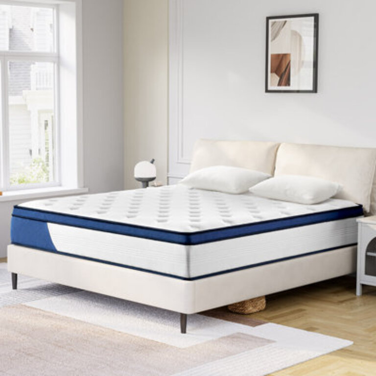 Krisha 12 inches No-Noise Hybrid Mattress Euro Top