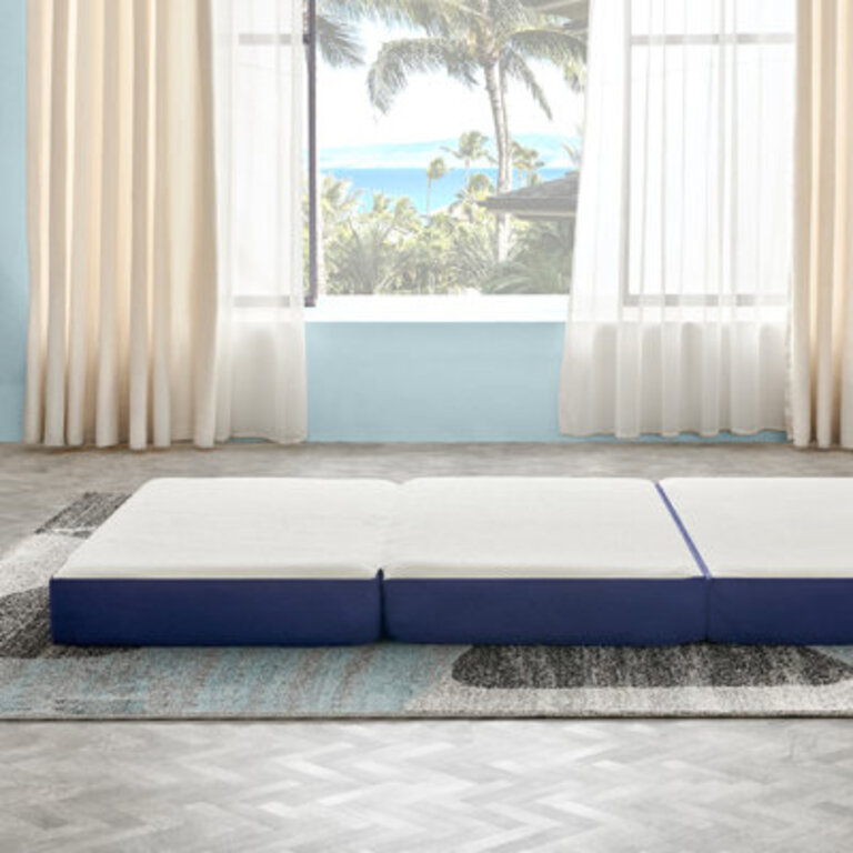 Alwyn Home 3  4  6 Inches Medium Folding Gel Memory Foam Mattress