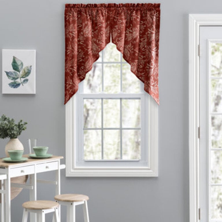 Sanita Cotton Floral Swag Window Valance