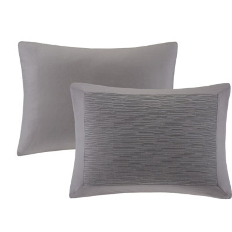N Natori Hanae Cotton Blend Yarn Dyed Comforter Set