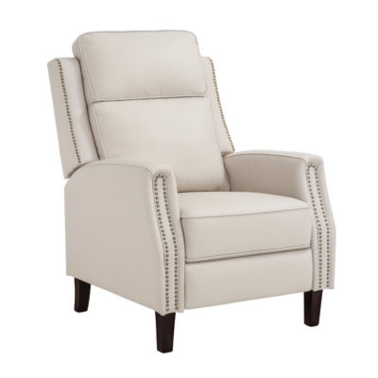 Evridiki 437 H x 287 W Manual Top Grain Genuine Leather Recliner