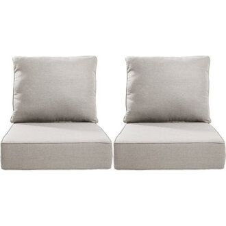 Deb Weather-Resistant Polyester Seat and Back Cushion Set