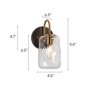 Bergeson Iron Armed Sconce with Gunmetal Brushed Backplate Not Solid Black