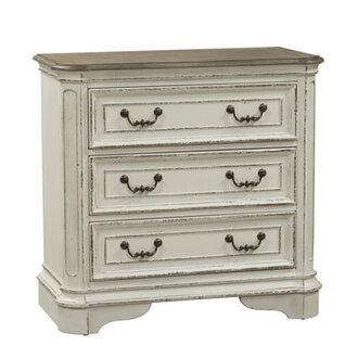 Colchester 3 Drawer w Charging Station - Antique White