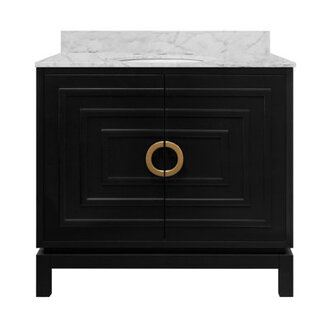 Bixby 365 Single Bathroom Vanity with Carrara Marble Top