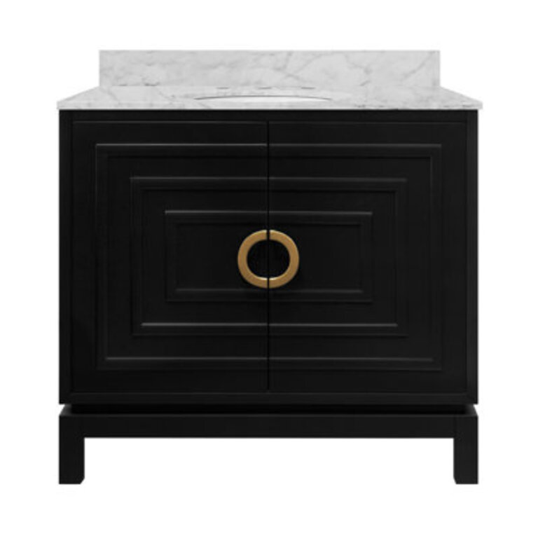 Bixby 365 Single Bathroom Vanity with Carrara Marble Top