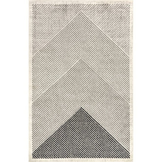 Modern Mountain Striped Area Rug