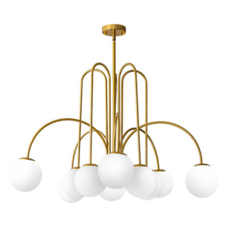Bradrick 10 - Light Sputnik Glass Bubble Chandelier for Dinning Room